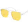 004 Transparent Frame/Yellow Lens