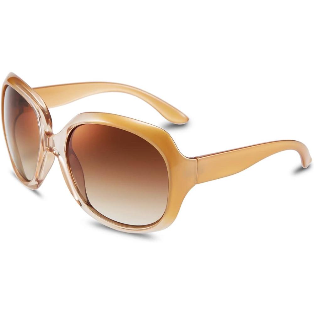 imageFEISEDY Fashion Oversized Polarized Women Sunglasses TAC Lenses B2434Champagne