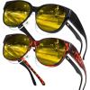 Yellow Leopard Frame + Black Frame