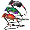 3pcs: Black+red+green