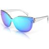 006 Transparent Grey Frame/Blue Mirror Lens
