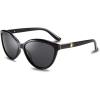 imageFEISEDY Classic Cateye Polarized Sunglasses for Women 100 UV Protection B2512BlackBlack