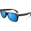 Bright Black & Blue-mirror