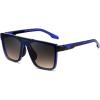 Translucent Blue Frame Gray Tea Lenses