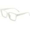 White Frame With Clear Lenses