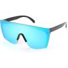 imageFEISEDY Mirrored Oversized Rimless Sunglasses for Women Men Flat Top Shield Wrap Square UV400 B2761