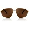 002 Gold Frame/Brown Lens