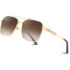 Gradient Tea Lens Golden Metal Frame