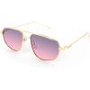 003 Gold Frame/Gray Pink Lens