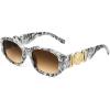 002 Black Pattern Frame/Gradient Tea Lens