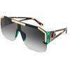 Green Frame Gradient Grey Lens