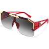Wine Frame Gradient Grey Lens