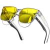 Yellow Lens - Transparent Gray Frame