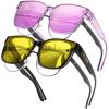 Z2pack (Black Frame & Yellow Lens + Transparent Purple Frame & Purple Mirror Lens)