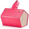 imageFEISEDY Sunglasses Organizer 5 Slots Travel Glasses CaseHanging Eyewear Holder Fashionable PU Leather Eyeglass Case B0087004 Pink