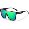 Black Frame & Green Mirror Lens