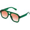 Transparent Green & Gradient Orange Lens
