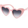 imageFEISEDY Vintage Heart Shaped Sunglasses Women Stylish Love Eyeglasses B2421P1PinkGradient Gray Lenses