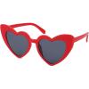 imageFEISEDY Vintage Heart Shaped Sunglasses Women Stylish Love Eyeglasses B2421P1Red