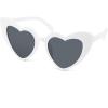 imageFEISEDY Vintage Heart Shaped Sunglasses Women Stylish Love Eyeglasses B2421P1White