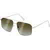 Silver Framed and Gradient Green Lens