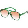 Green Frame - Gradient Red Lens