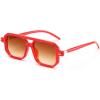023 Transparent Red Frame & Gradient Tea Lens