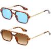 2 Pack - Leopard/Tea + Tortoise/Blue