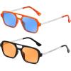 2 Pack - Orange/Blue + Black/Yellow
