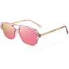 Transparent Pink Frame/Pink Mirrored Lens