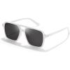 imageFEISEDY Vintage Square Aviator Sunglasses Women Men Fashion Retro 70s Frame Sun Glasses Shades B0179White  Grey