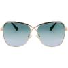 Golden Frame & Gradual Green-pink Lens