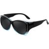 Black to Blue Gradient Frame / Grey Lens