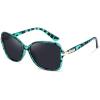 Green Leopard Frame & Grey Lens