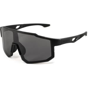 FEISEDY Sports Sunglasses for Men, Women and Teens – Baseball, Biking, Cycling UV400 Protection B2388(001-black Black)