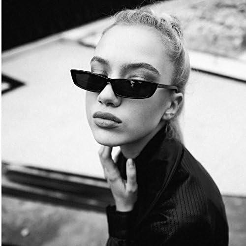 imageFEISEDY Vintage Square Small Sunglasses Cateye Women Acetate Frame Eyewear B2292Black