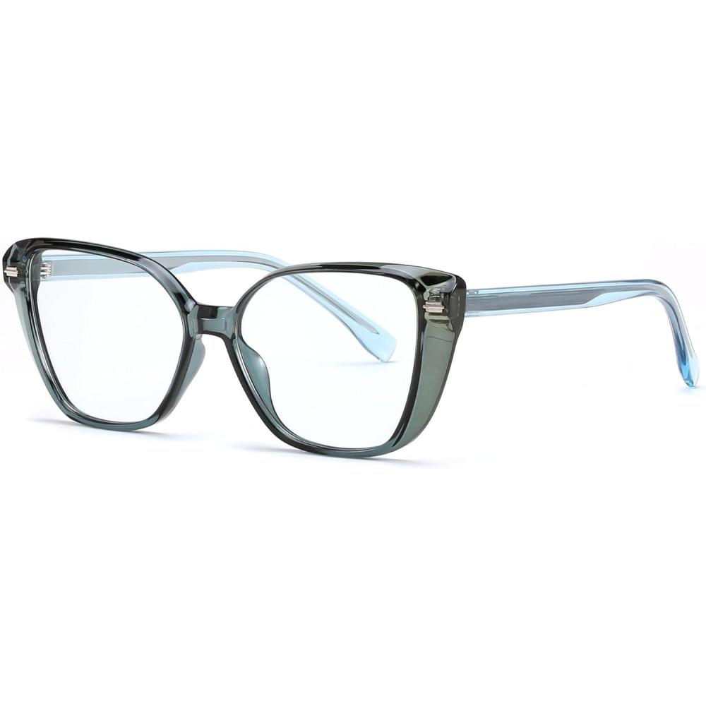 imageFEISEDY Cat Eye Blue Light Glasses for Women Anti Glare Eyestrain Computer Game Glasse B0123Blue