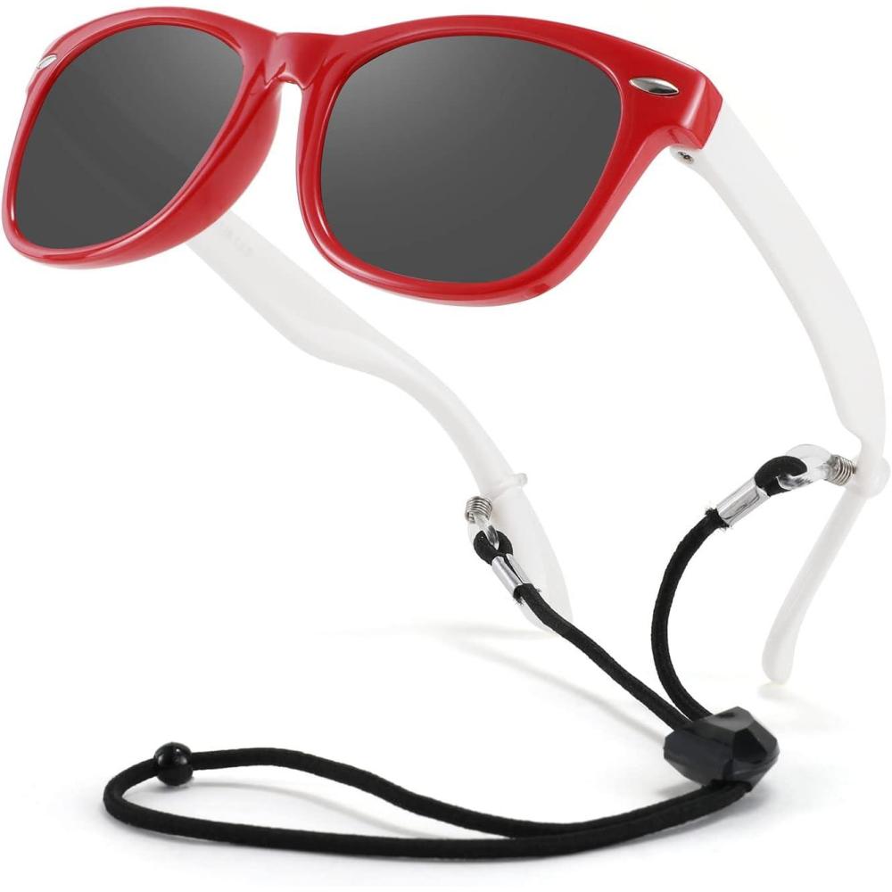 imageFEISEDY Kids Polarized Sunglasses Rubber Frame Children Sun Glasses UV400 Fashion Boys Girls Age 312 with Boxes B2830