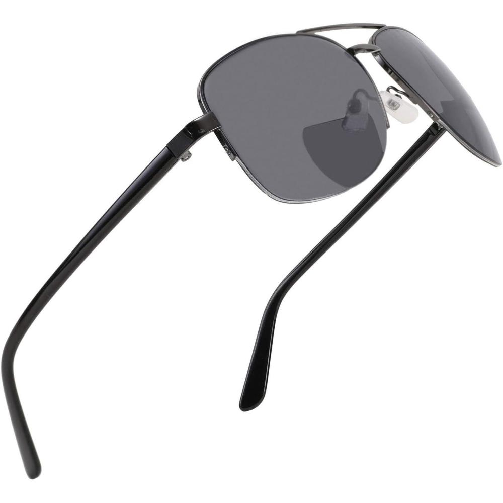 imageFEISEDY Reader Sunglasses for Men Women Bifocal for Reading Under Sun Glasses B2718Black