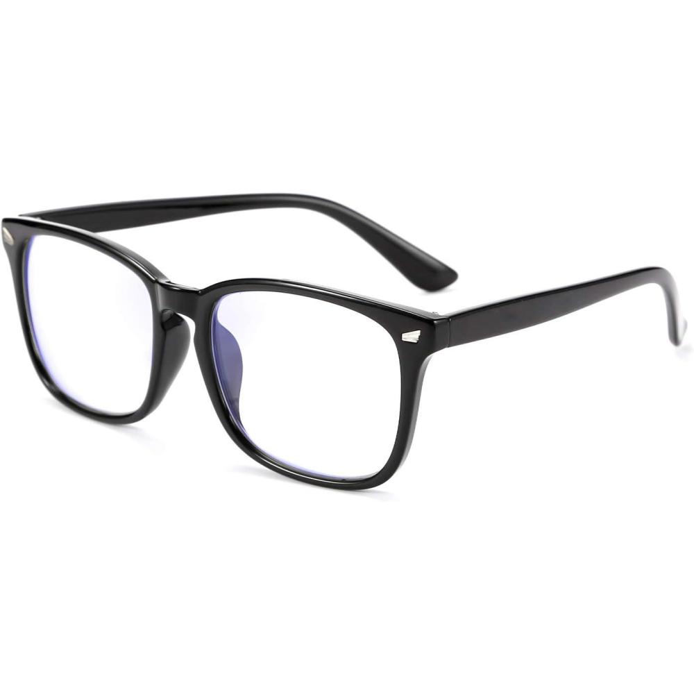 imageFEISEDY Vintage Reading Blue Light Blocking Glasses Women Men Reader Spring Hinge Glasses B2519Black