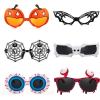 imageFEISEDY 6 Pairs Funny Halloween Eyeglasses Pumpkin Skull Bat Spider Toys Glasses Cosplay Halloween Party Gifts B29656 Pairs