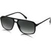 imageFEISEDY Aviator Bifocal Reading Sunglasses for Men Women Vintage Square Tinted Blue Light Blocking Readers B0181Black Framegradient Gray