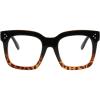 Black Gradient Leopard Frame