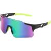 Black Frame Green Mirrored Lens