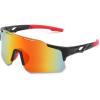 Black Frame Red Mirrored Lens