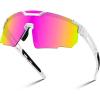 White Frame Pink Mirrored Lens