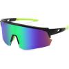 Black Frame & Green Mirror Lens