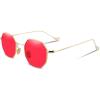 Golden Frame Red Lens