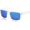 Polarized Blue Mirrored Lenses With Transparent Temples 005