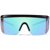 Bright Black Frame Green Mirrored Lens
